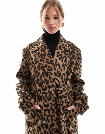 Belted Wrap Formal Coat
