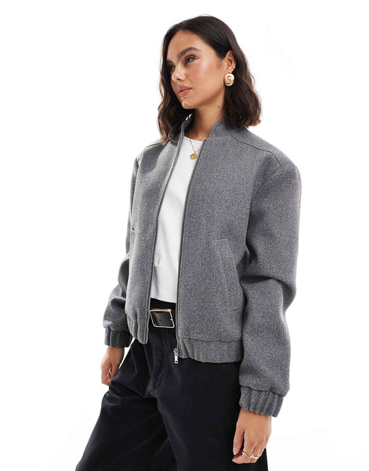 Brushed Oversized Bomber