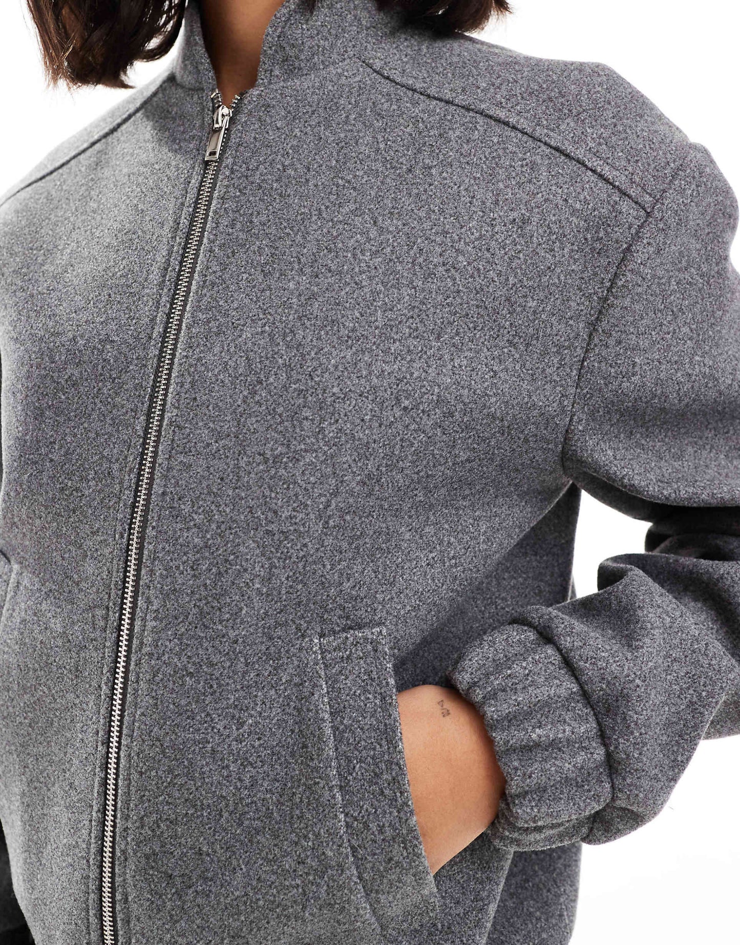 Brushed Oversized Bomber
