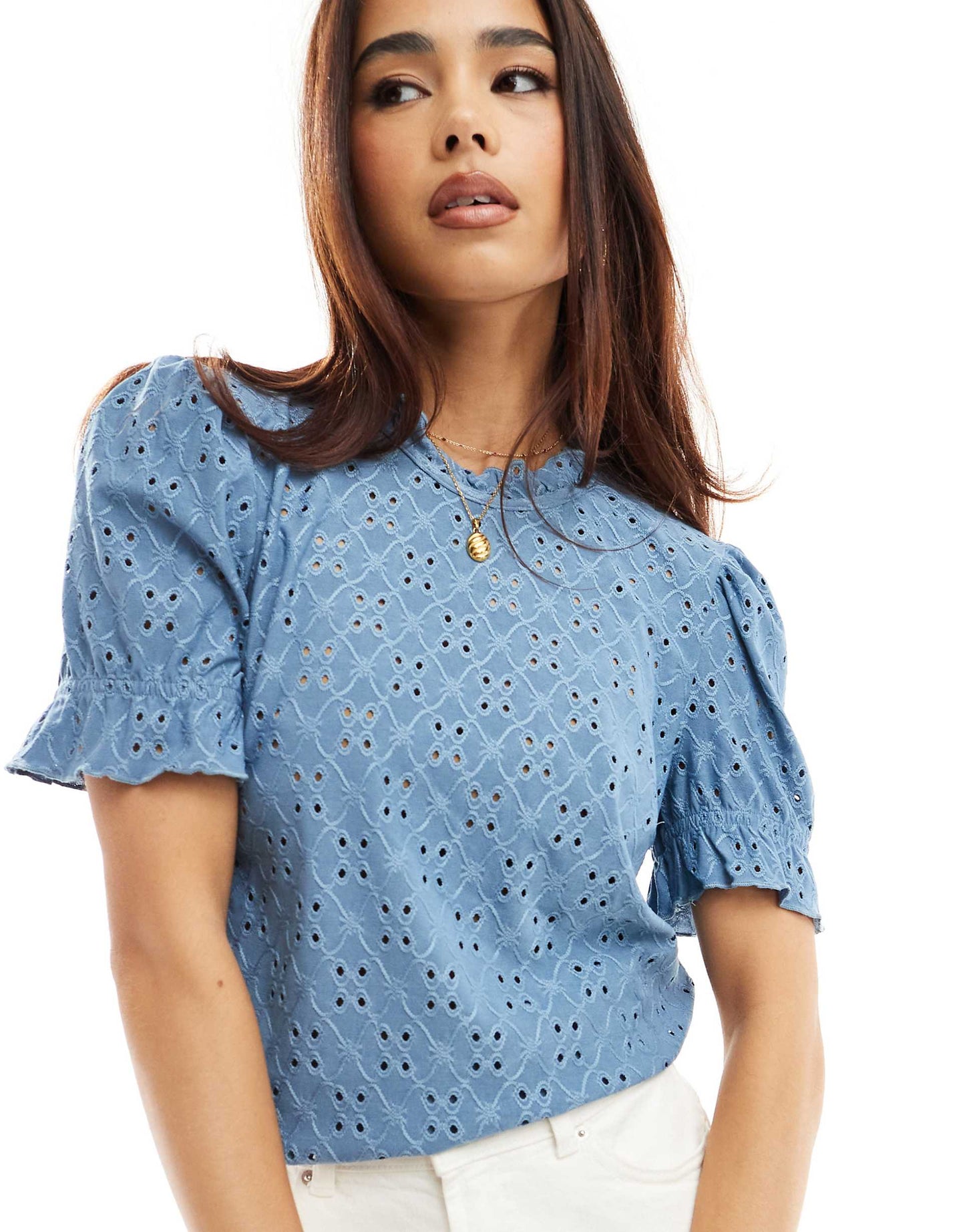 Broderie Jersey T-Shirt