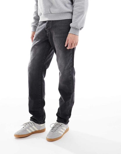 Yoke Tapered Fit Jeans