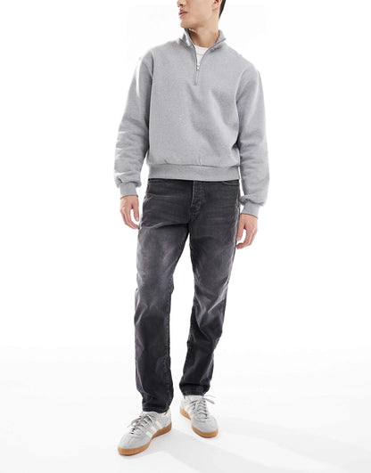Yoke Tapered Fit Jeans