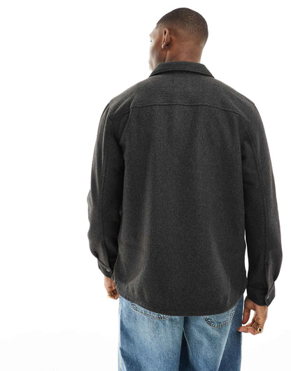 Wool Look Overshirt