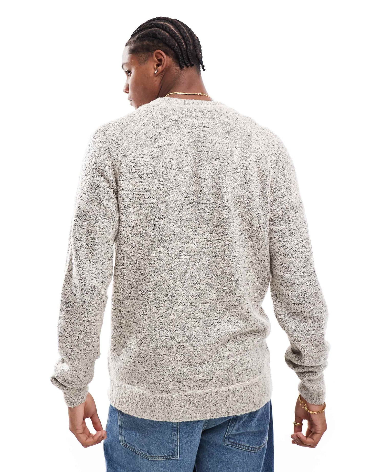 Textured Crew Neck Knit