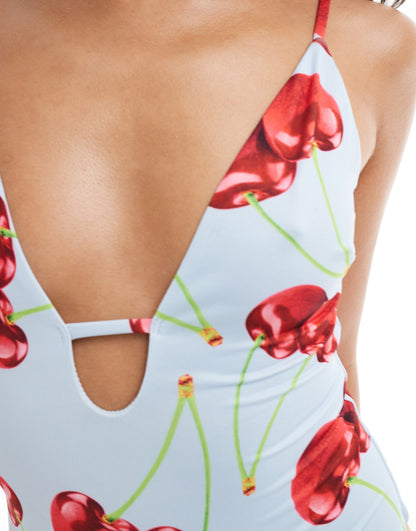 Cleo Cut-Out Plunge Swimsuit