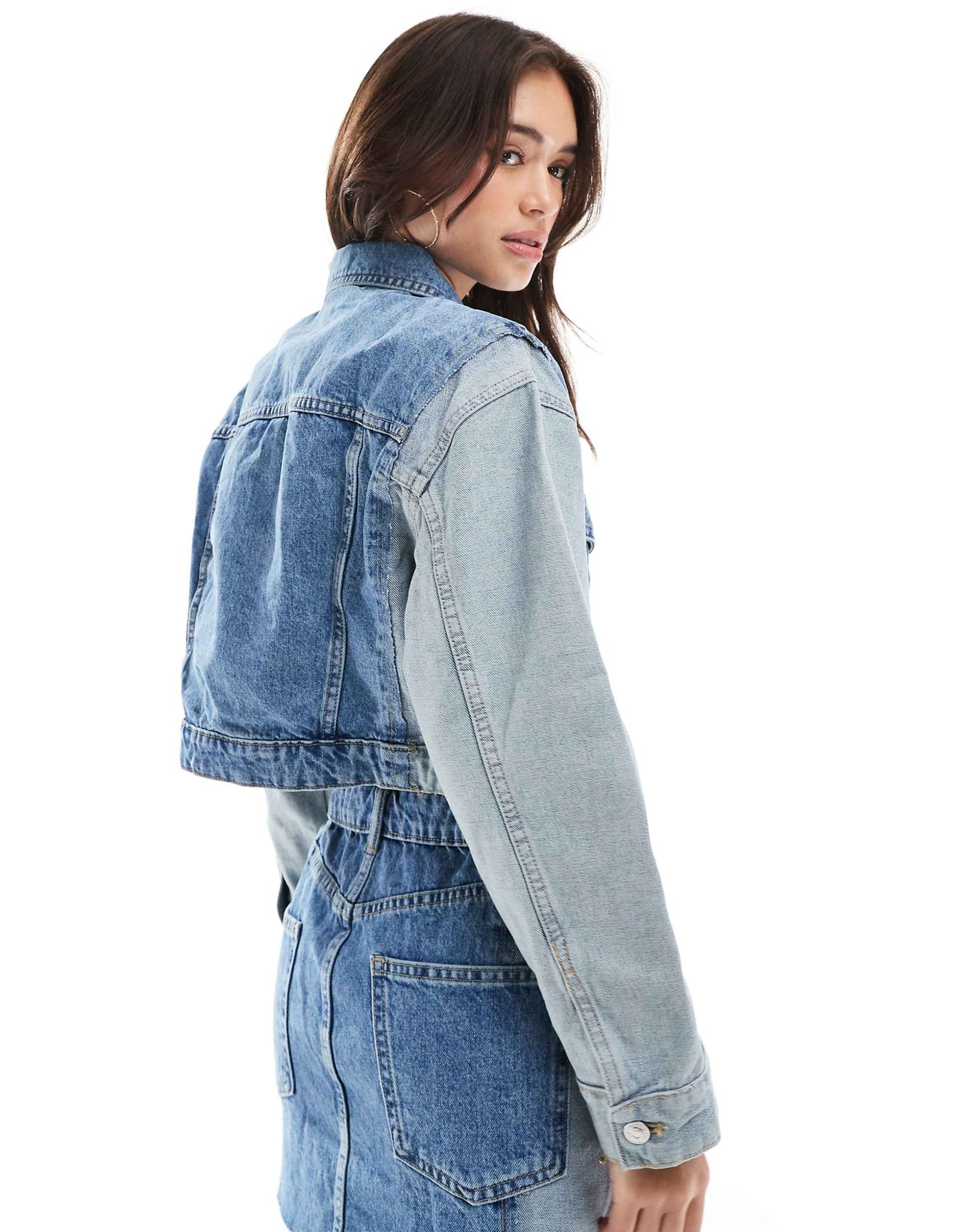 Mixed Denim Co-Ord Jacket