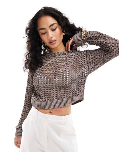 Oversized Hole Detail Jumper