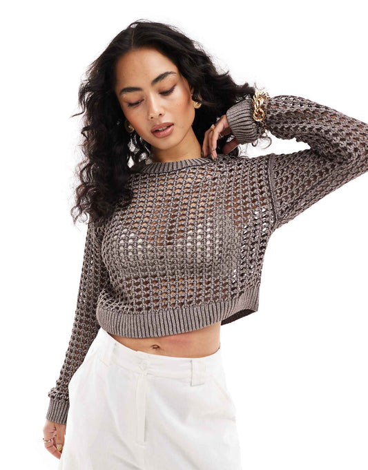 Oversized Hole Detail Jumper