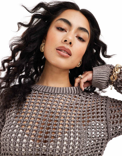 Oversized Hole Detail Jumper