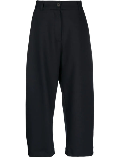 High-Waisted Wide-Leg Trousers