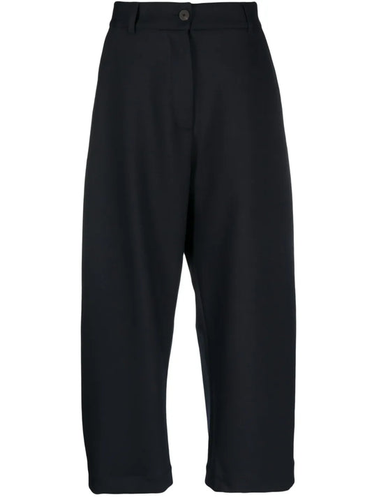 High-Waisted Wide-Leg Trousers