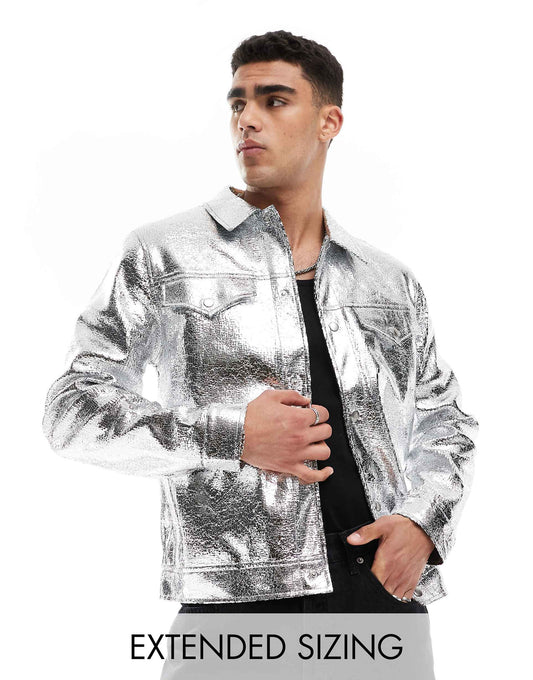 Faux Leather Western Jacket