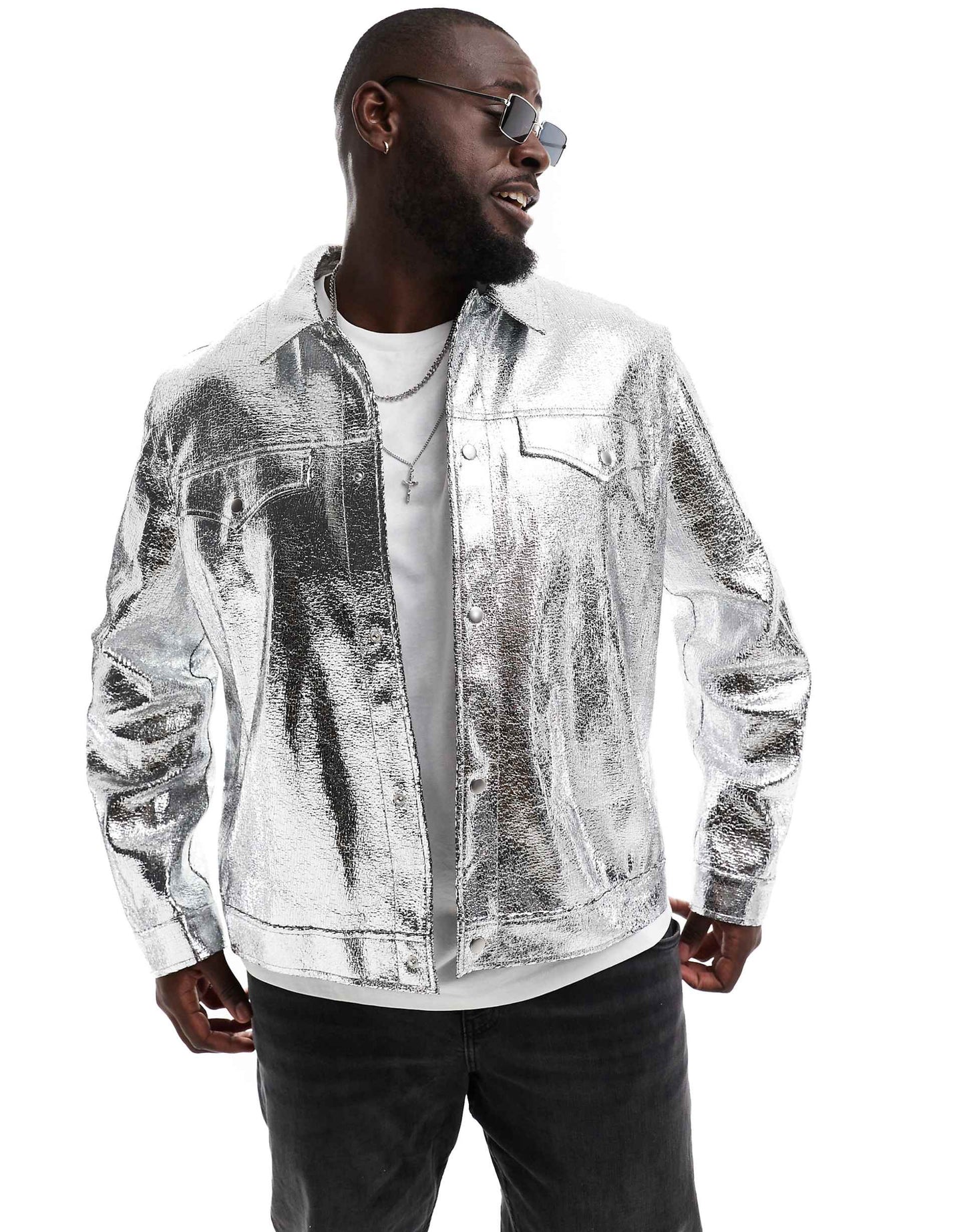 Faux Leather Western Jacket