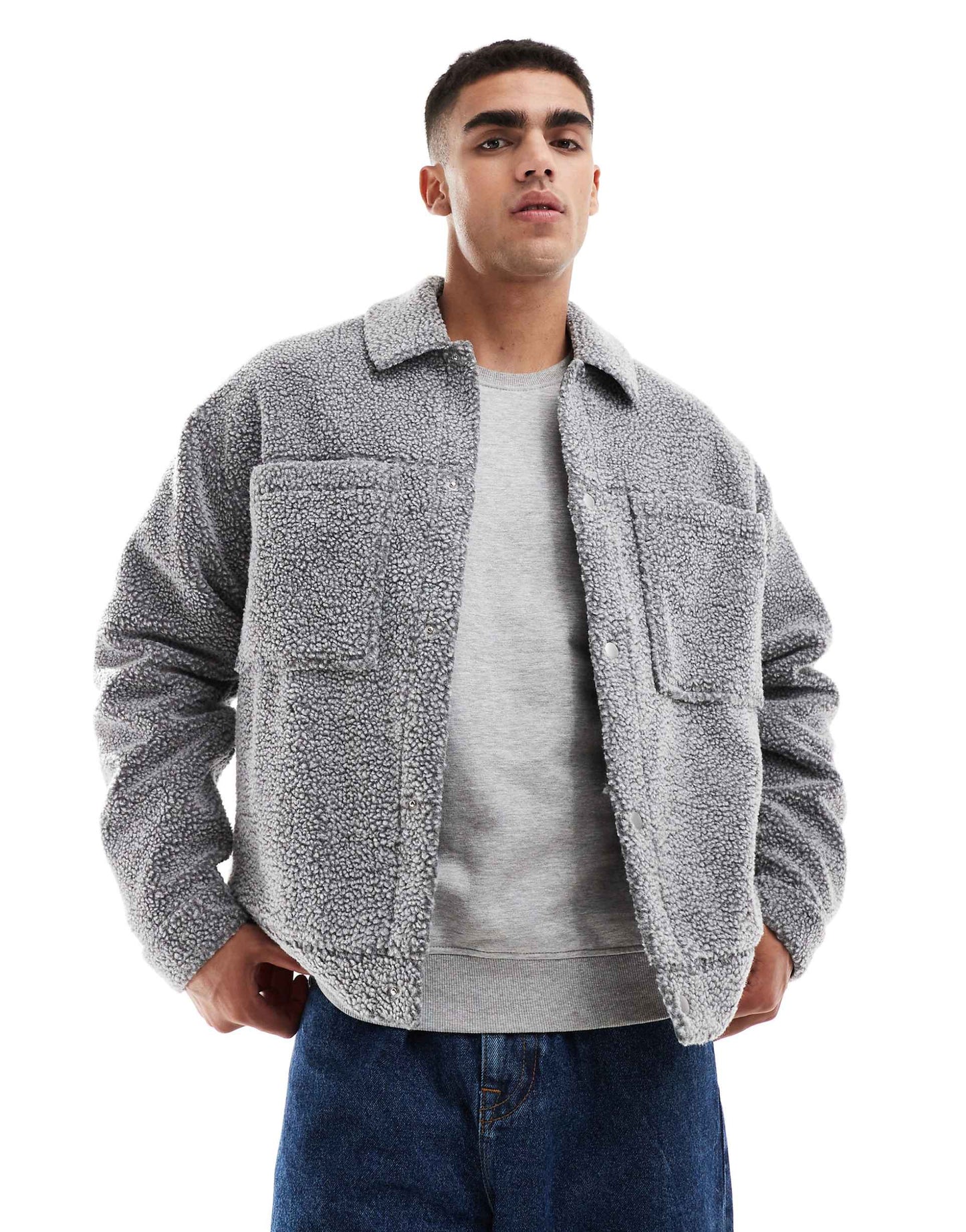 Oversized Borg Harrington Jacket