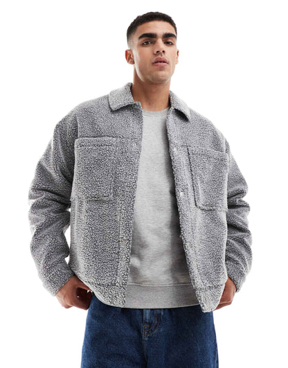 Oversized Borg Harrington Jacket