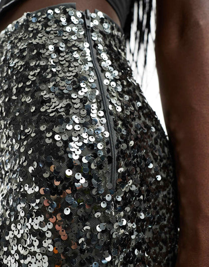 Sequin Midi Skirt