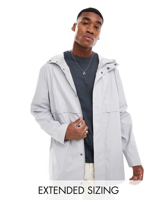 Shower Resistant Rubberised Rain Jacket