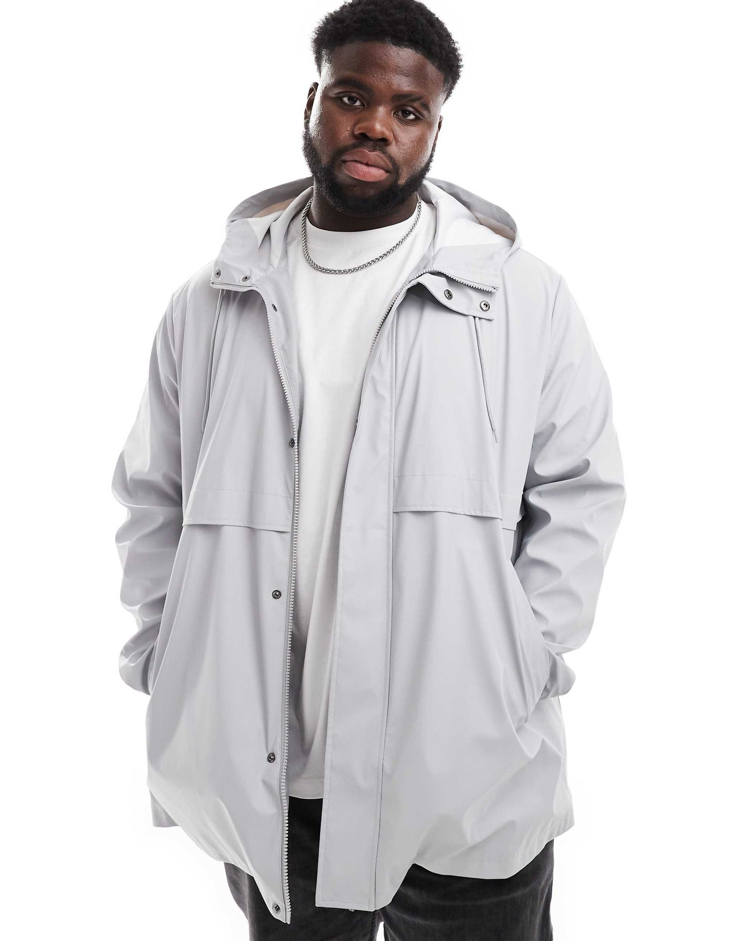 Shower Resistant Rubberised Rain Jacket