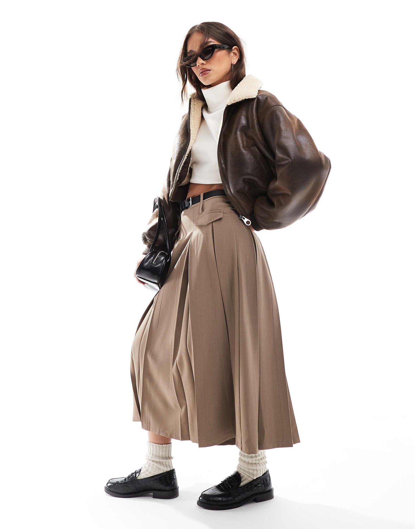 Cropped Flight Jacket