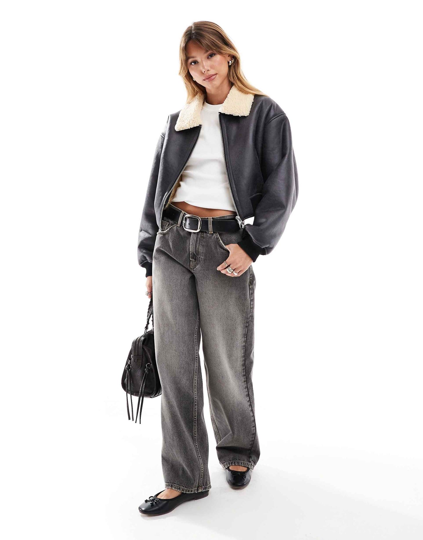 Cropped Flight Jacket