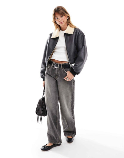 Cropped Flight Jacket