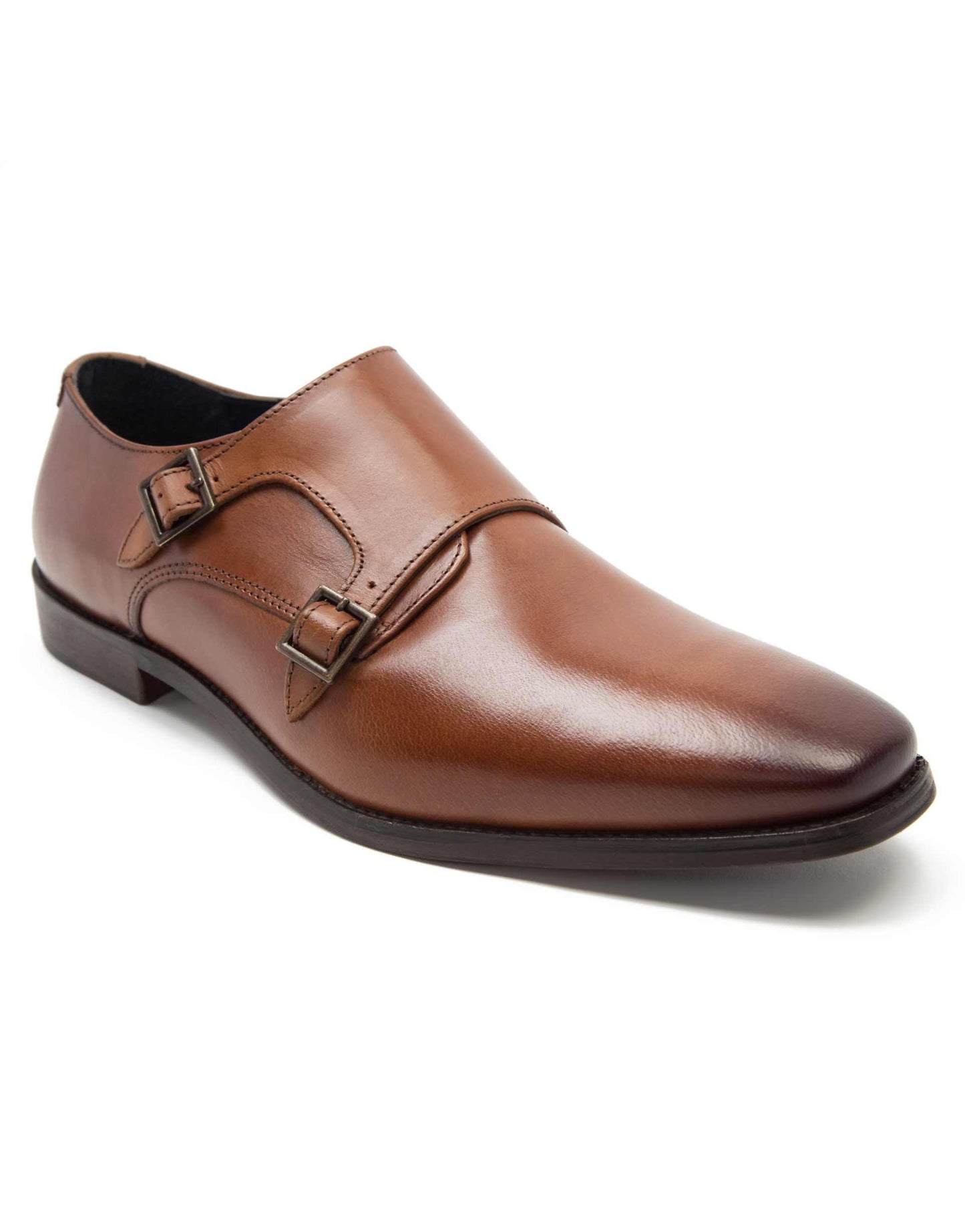 Fetz Twin Strap Monk Formal Leather Shoe