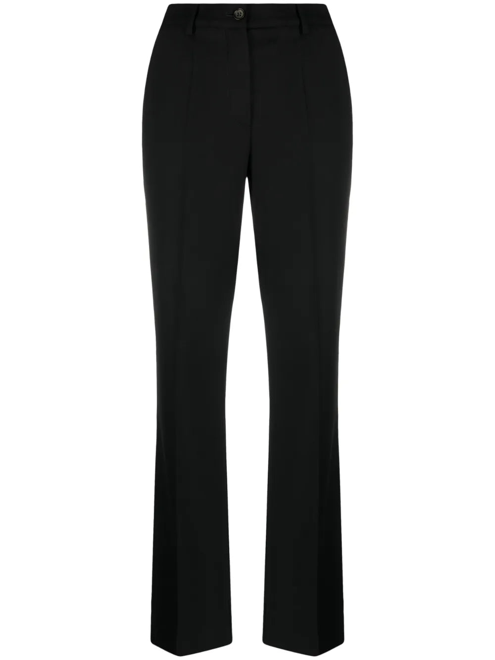 Mid-Rise Flared Trousers