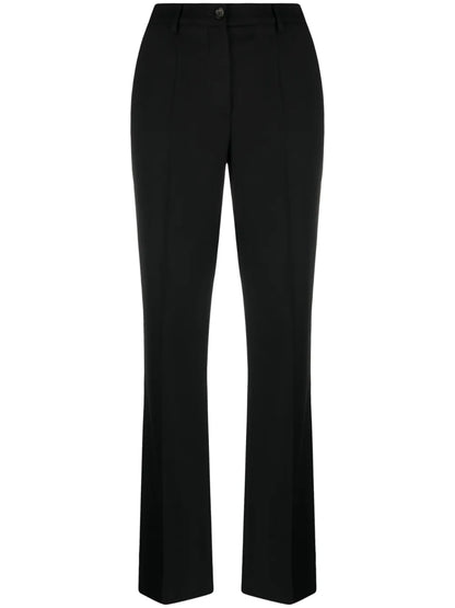 Mid-Rise Flared Trousers
