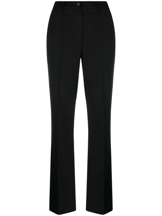 Mid-Rise Flared Trousers