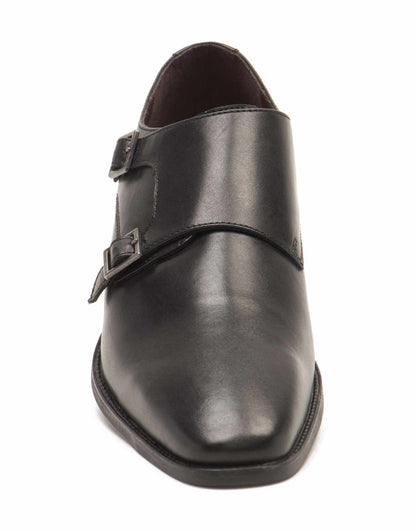 Fetz Twin Strap Monk Formal Leather Shoe