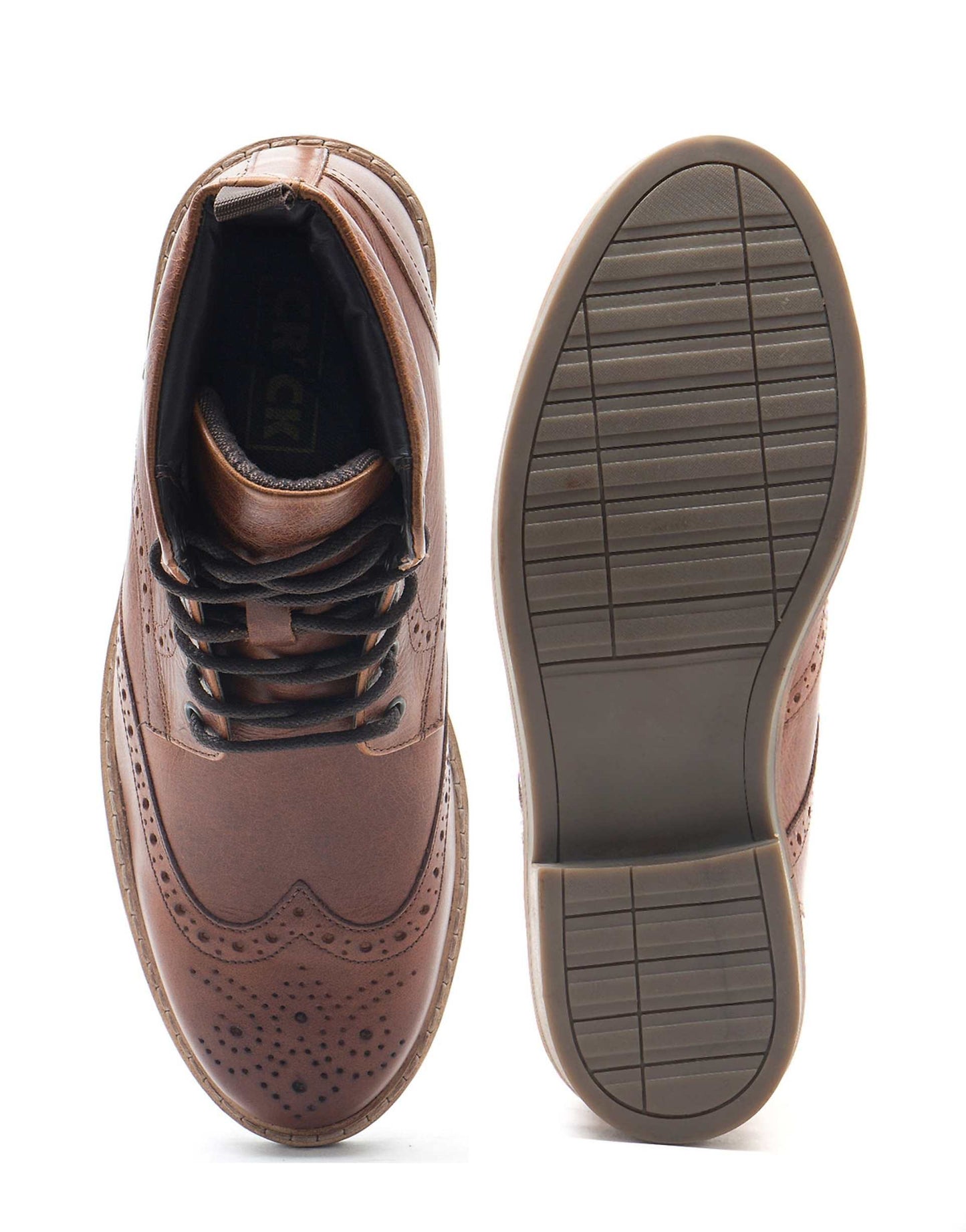 Dixon Formal Ankle Brogue Leather Boots