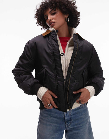 Nylon Cord Collar Jacket