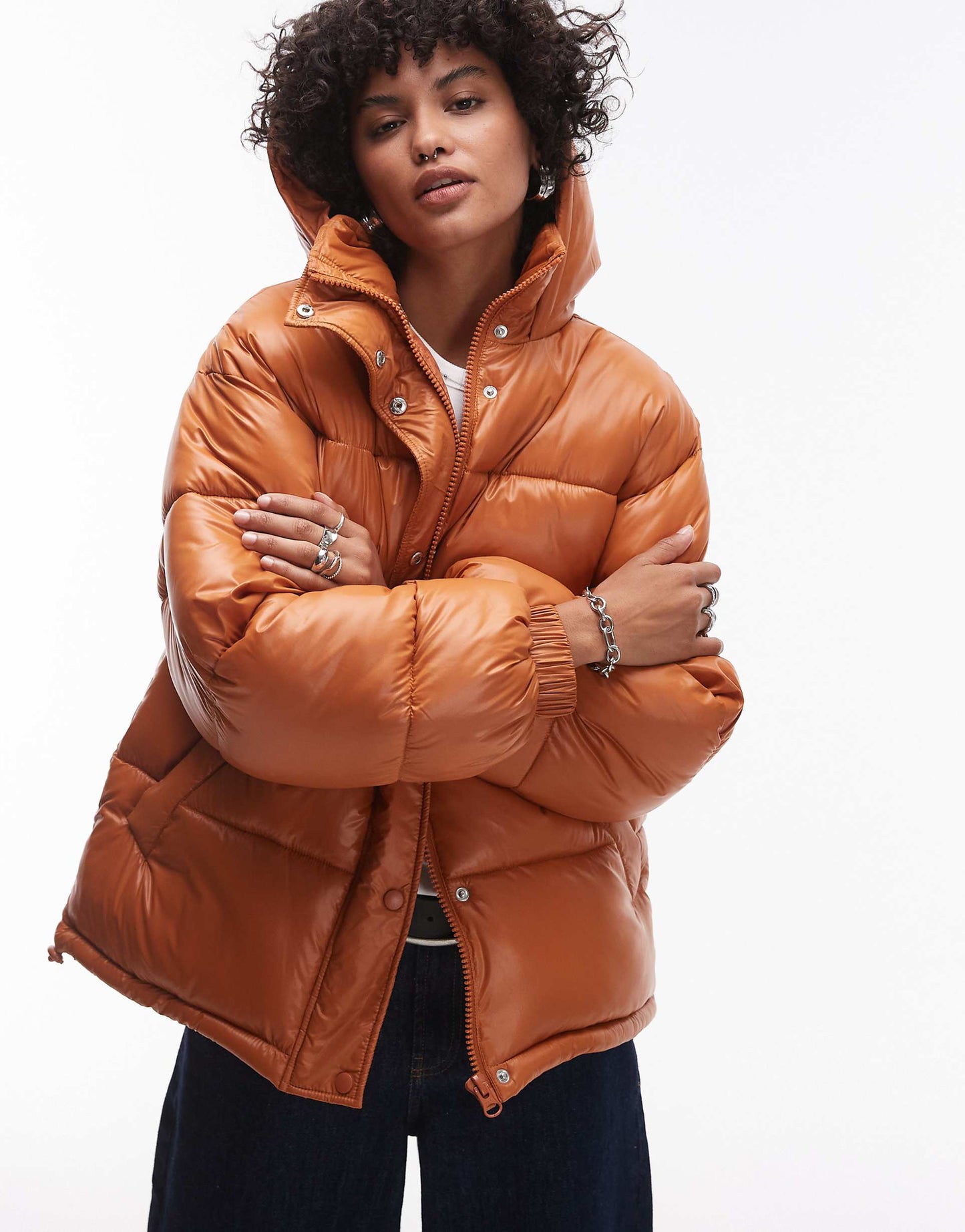 Hooded Mid Puffer Jacket