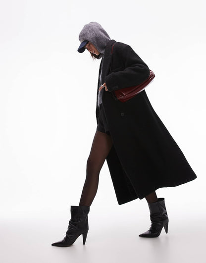 Premium Wool Blend Brushed Formal Coat