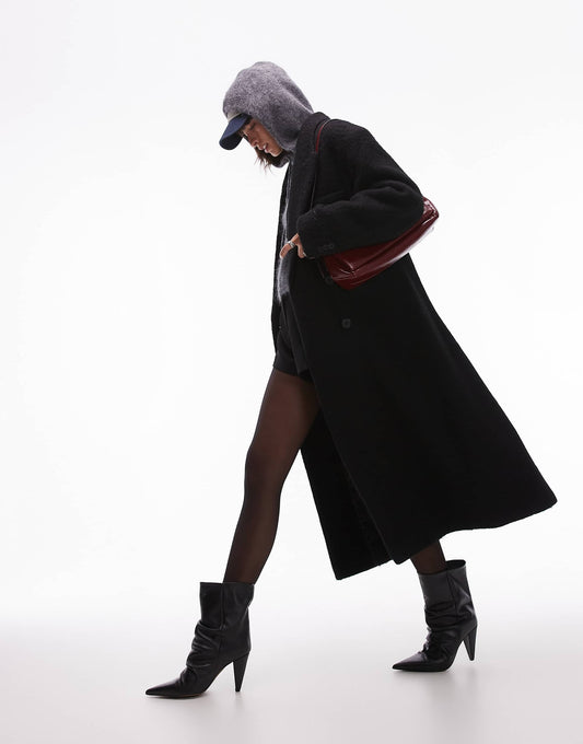 Premium Wool Blend Brushed Formal Coat