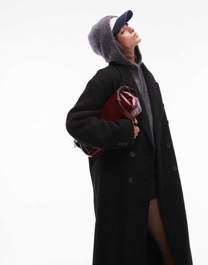 Premium Wool Blend Brushed Formal Coat