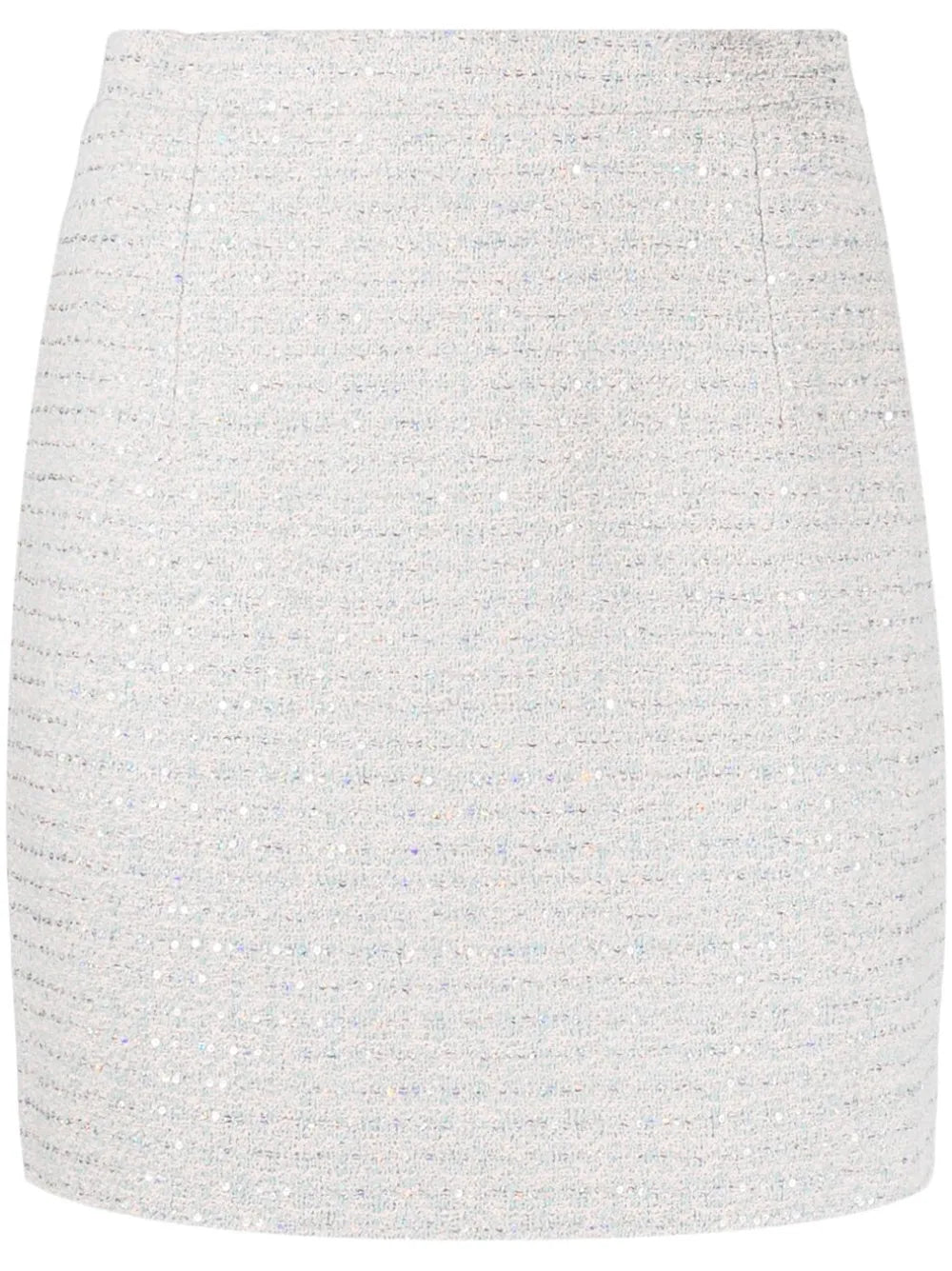 Sequin-Embellished Tweed Miniskirt