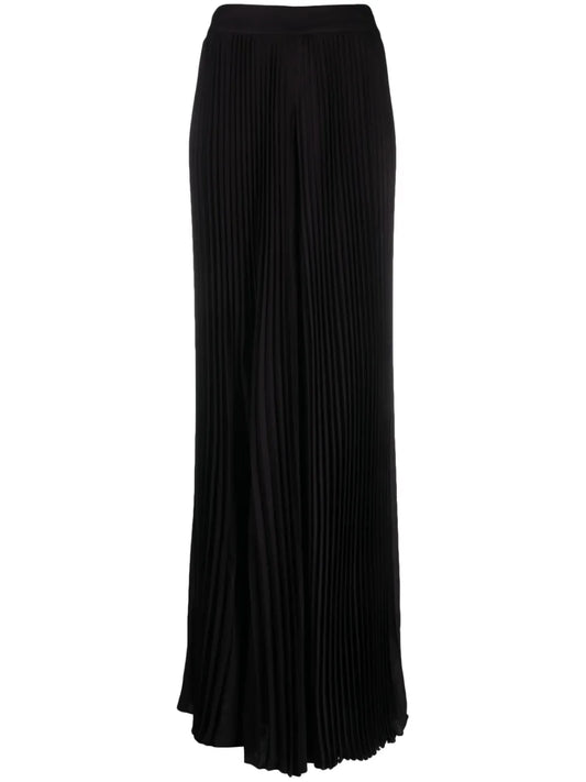 Copen Pleated High-Waist Palazzo Trousers