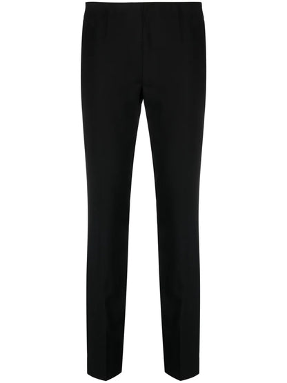 Mid-Rise Wool-Blend Trousers
