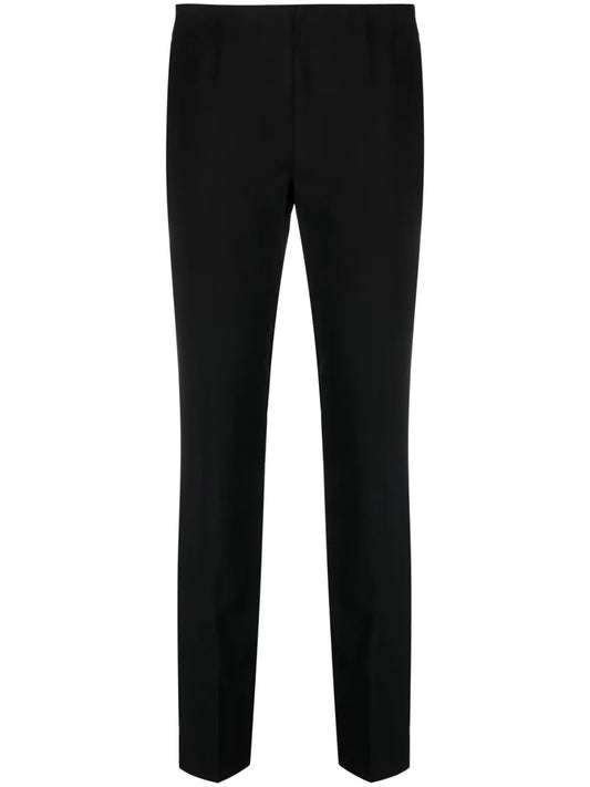 Mid-Rise Wool-Blend Trousers