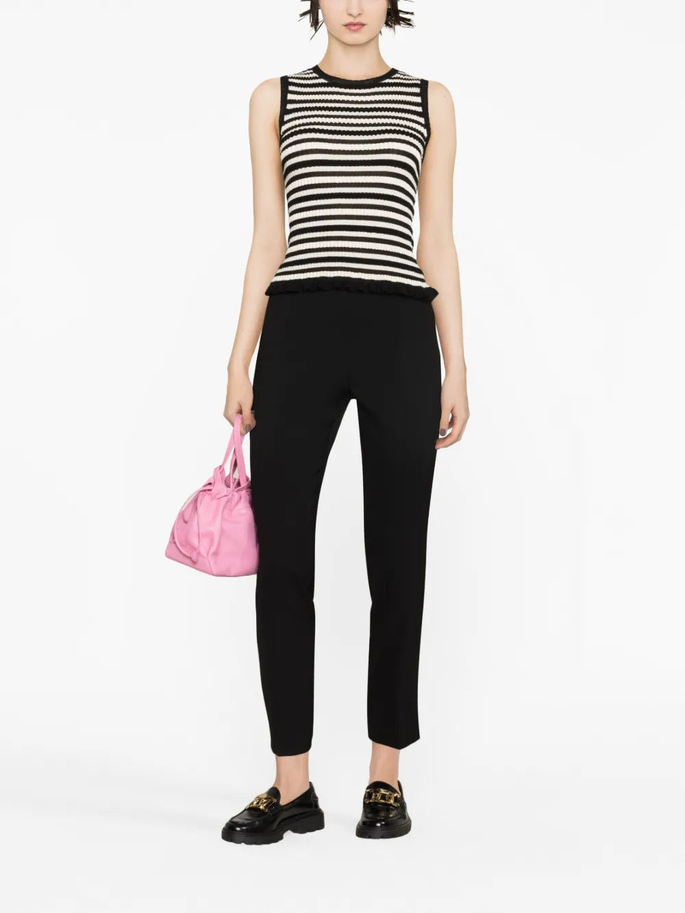 Mid-Rise Wool-Blend Trousers