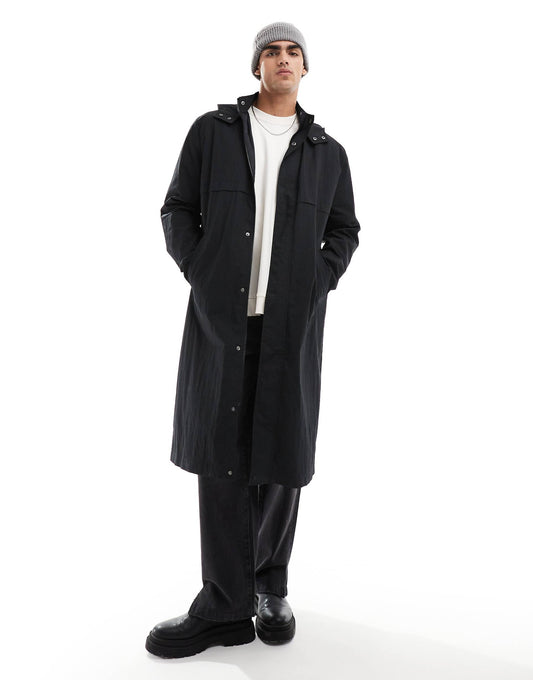 Hooded Trench Coat