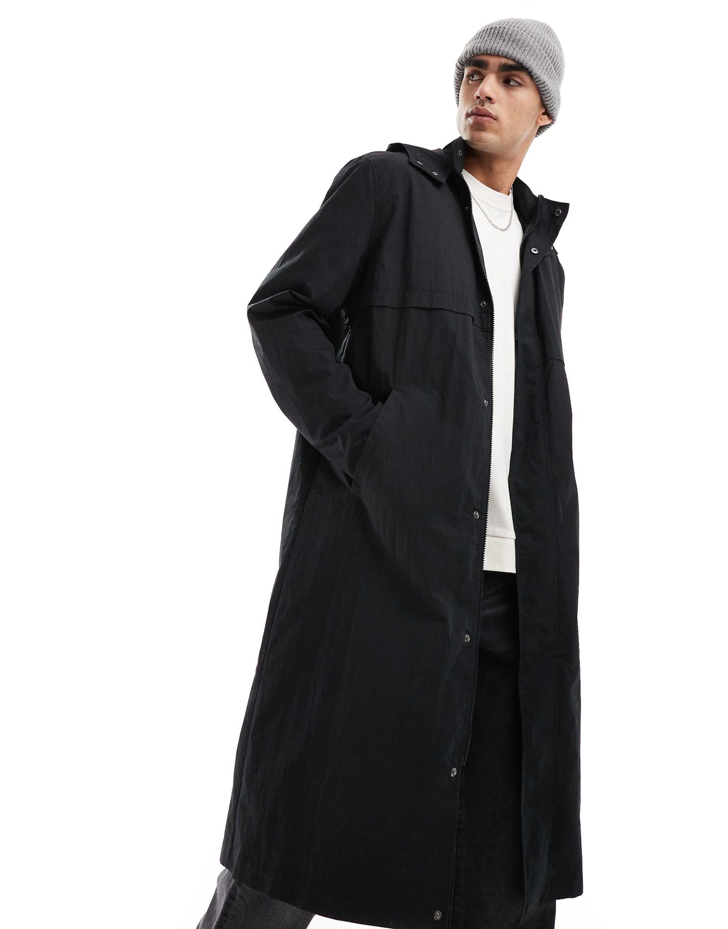 Hooded Trench Coat