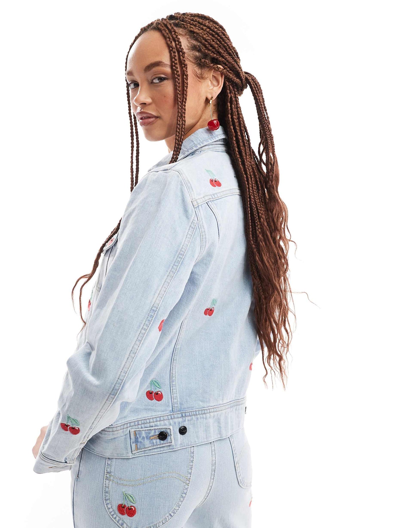 Rider All Over Cherries Denim Jacket