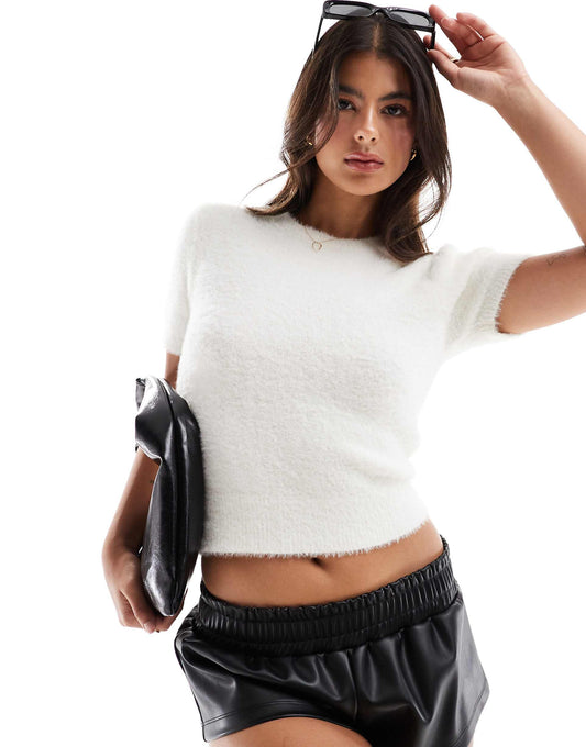 Lash Knitted Short Sleeve Top