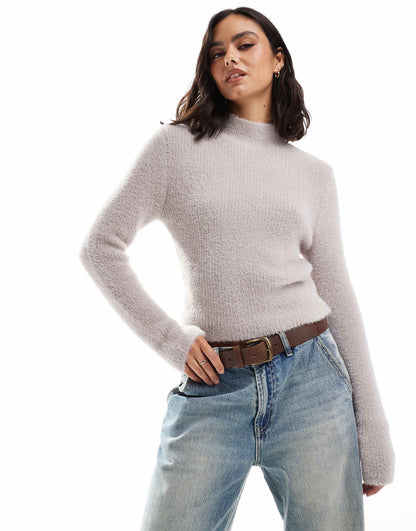 Long Sleeve Lash Knitted Top