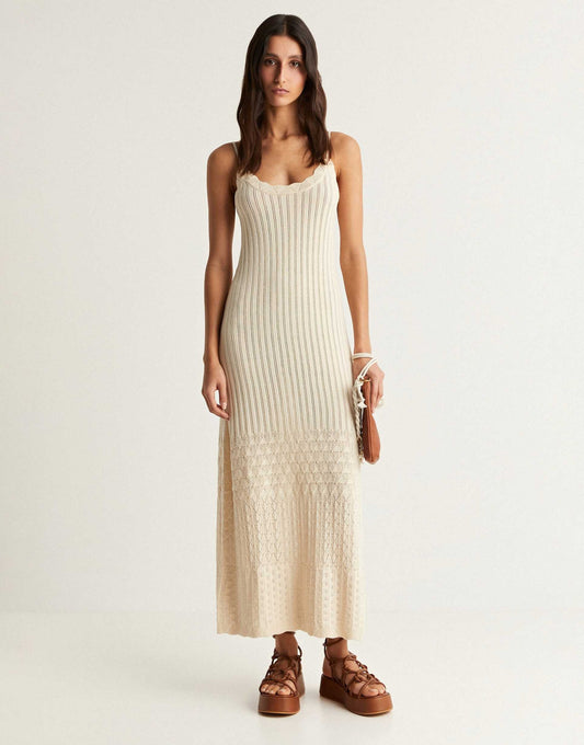 Pointelle Knit Dress