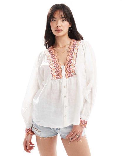 Chest Embossed Shirt