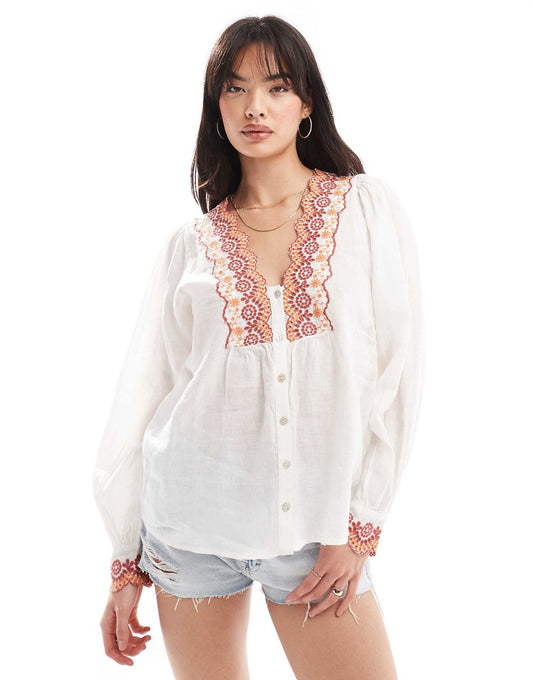 Chest Embossed Shirt