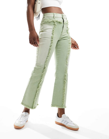 Ankle Flare Denim Jeans